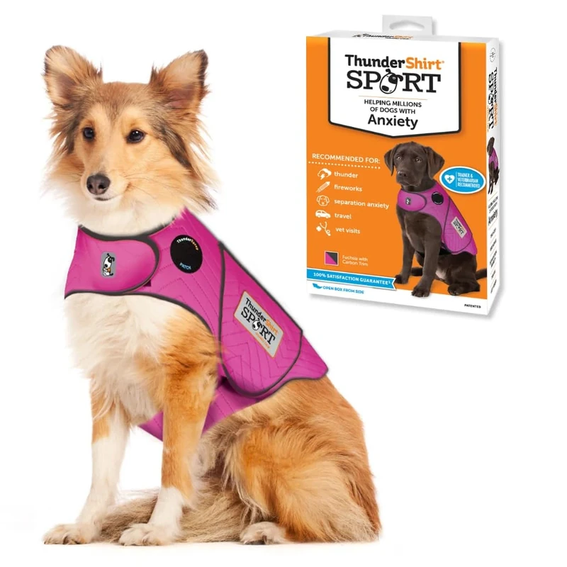 Thundershirt dogs Thundershirt Dog Anxiety Jacket, Fuchsia, L UK