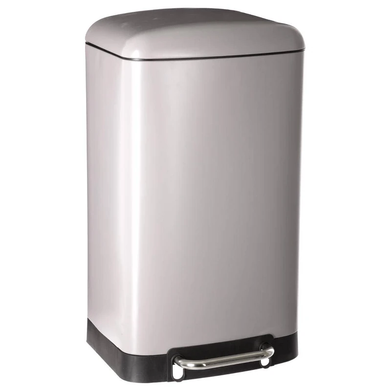 5 Five Simply Smart 30L Metal Bin Matte Finish Silent Close Large Pedal - Taupe