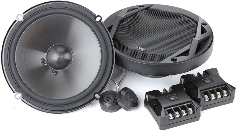 JBL Club 6500C 2-Way Car Audio System by Harman Kardon - 180 Watt Component Car Speaker Set with 160mm Plus One woofers, Silk Dome Tweeter & Crossovers