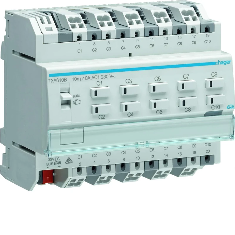Hager – Switching txa610b/Blind 10/5 Times KNX Easy, 10 A