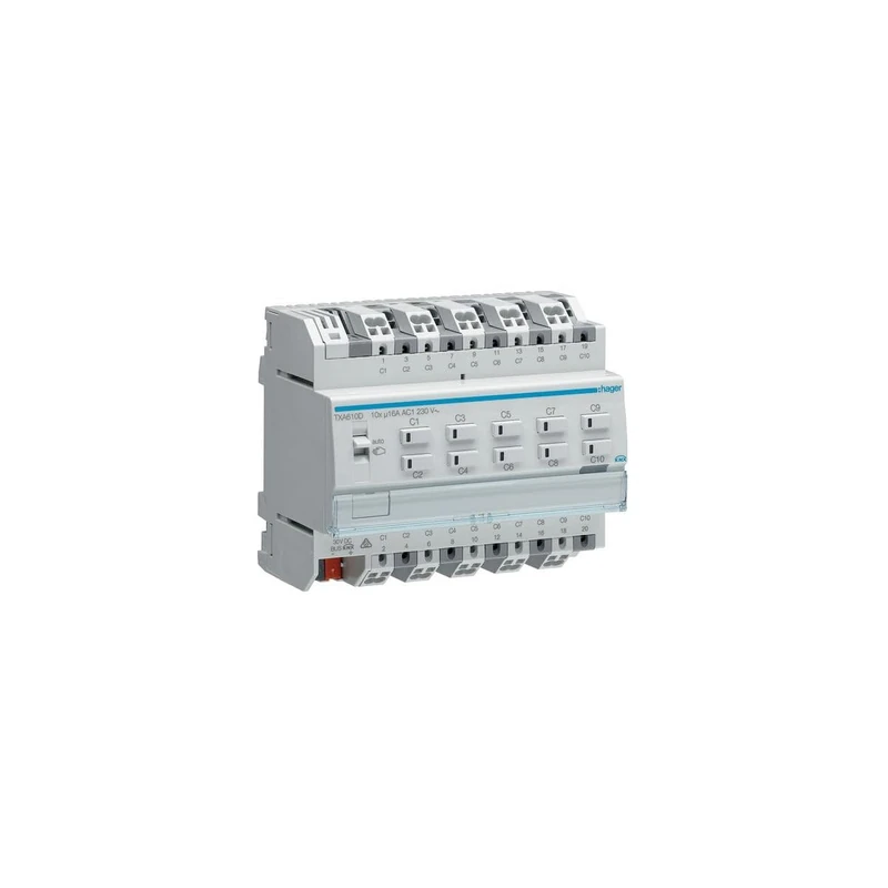 Hager – /Switching Output KNX Blind Easy Switching txa610d 10/5 X 16 Drum A-C/J