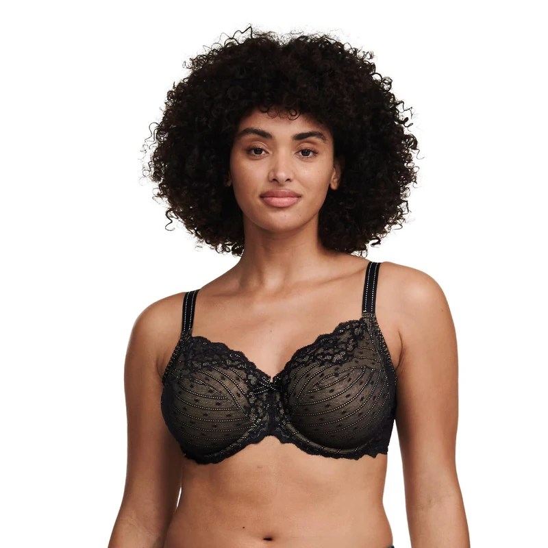 Chantelle Women's Rive Gauche Full Coverage Unlined Bra, Black, 4M
