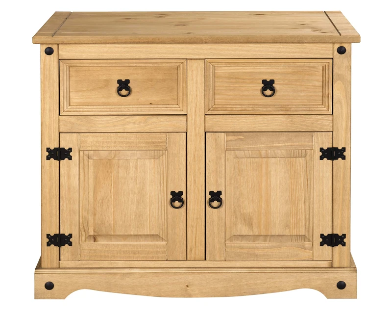 Corona Mexican Pine Large Sideboard | 2 Drawers & 2 Doors | Rustic Design