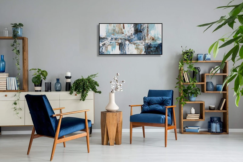 Angie Decoration – Table, 40 x 80 cm Turquoise Marine Blue Atlas 40 x 80 cm blue