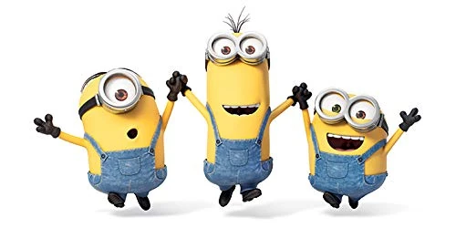 Pyramid International Minions Jump Canvas Print, Multi-Colour, 50 x 100 cm