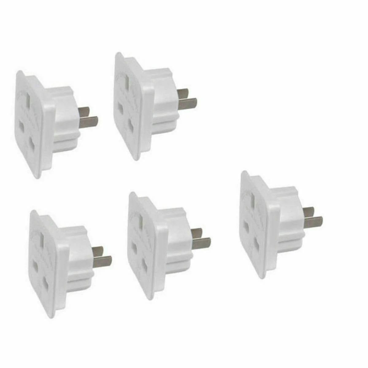 High Grade - [5 PACK] Travel Plug Converts UK Plug to USA (Flat) Plug - Works in USA/China/Japan/Thailand/Vietnam/Australia/Malaysia/Maldives/Mexico and More