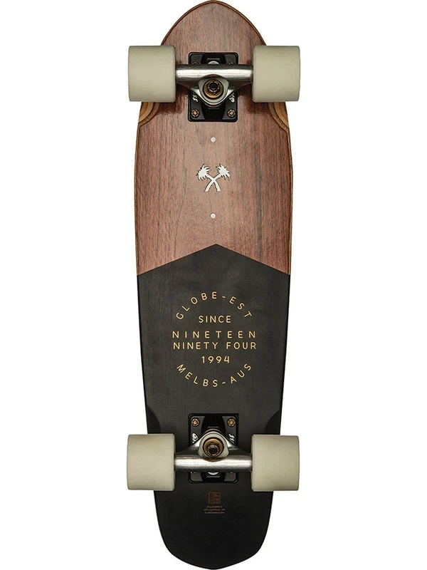 Globe GLB Blazer 26 Inches Longboard, Unisex, Glb-Blazer 26 Zoll, Walnut, One Size