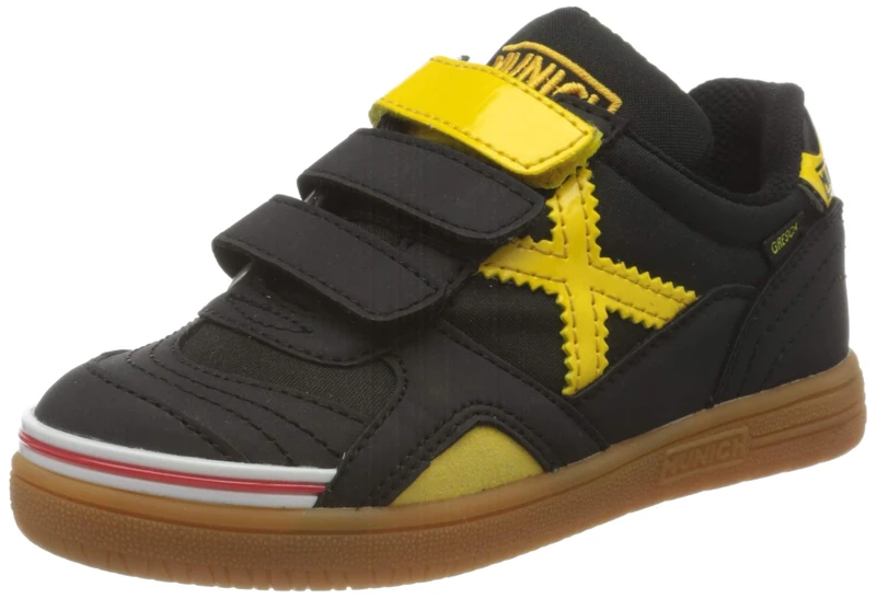 Munich Unisex Gresca Kid S Fitness Shoes, Black/Yellow, 5 UK