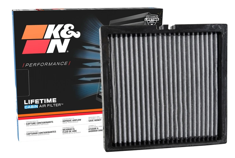 K&N Cabin Air filter compatible with Dodge Durango, Jeep Grand Cherokee 3.6, 5.7, 2011-2016 (VF3012), Weiß