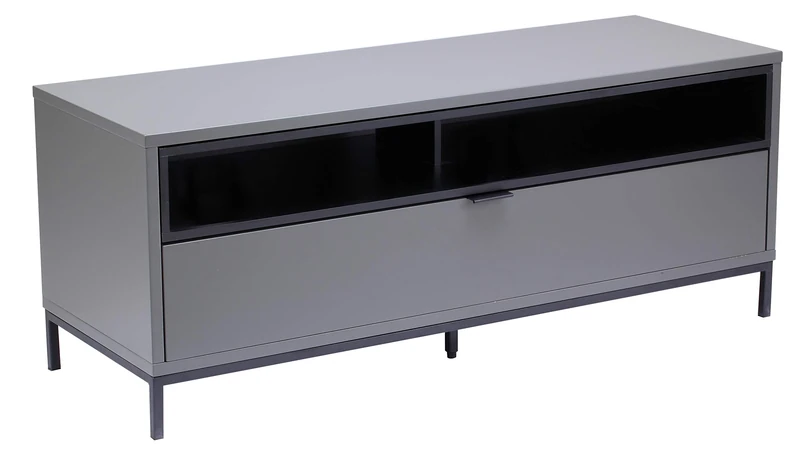 Alphason Chaplin 1135 TV Cabinet - Charcoal & Black