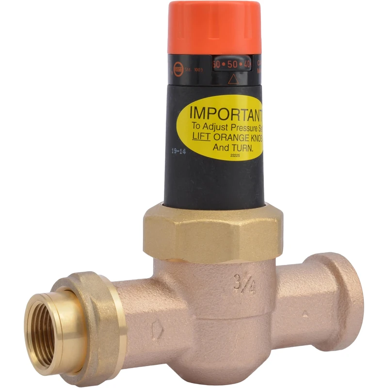 Cash Acme 23136-0045 Pressure Regulator, EB25-U Single Union Threaded, 3/4"