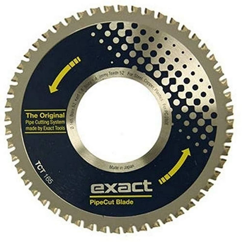 Exact Tool 7010487 TCT 165 6-1/2" Blade for Steel, Copper & Plastics