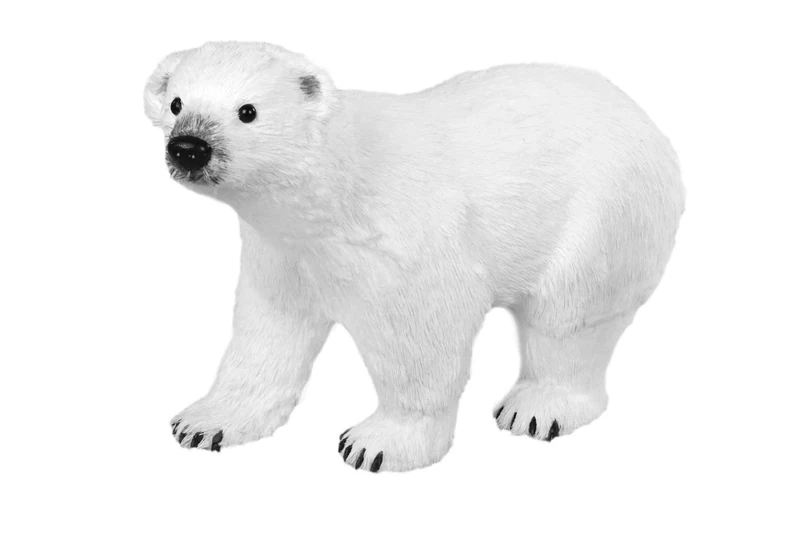 Comarco Sa Bear synthetic fur white 50x23x34 cm