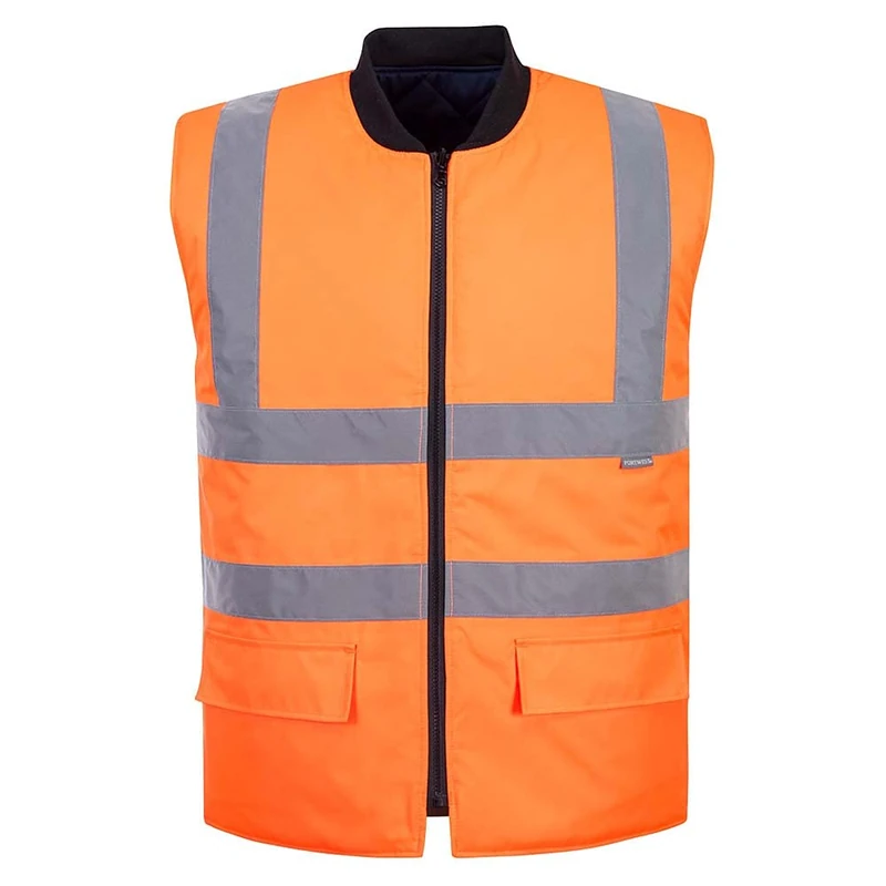 Portwest S469 Hi-Vis Reversible Bodywarmer Machine Washable Stain Resistant