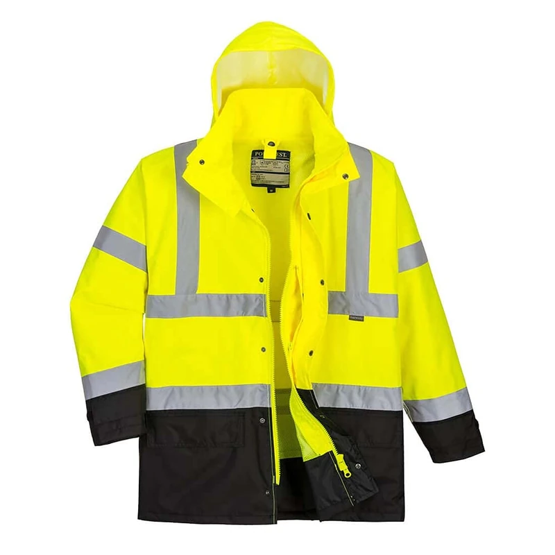 Portwest Hi-Vis Executive 5-in-1 Jacket, Size: XXL, Colour: Yellow/Black, S768YBRXXL