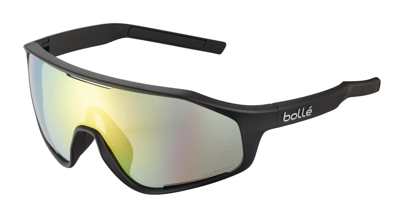 bollé - SHIFTER, Black Matte, Phantom Clear Green Photochromic, Large, Sunglasses, Unisex, Adult