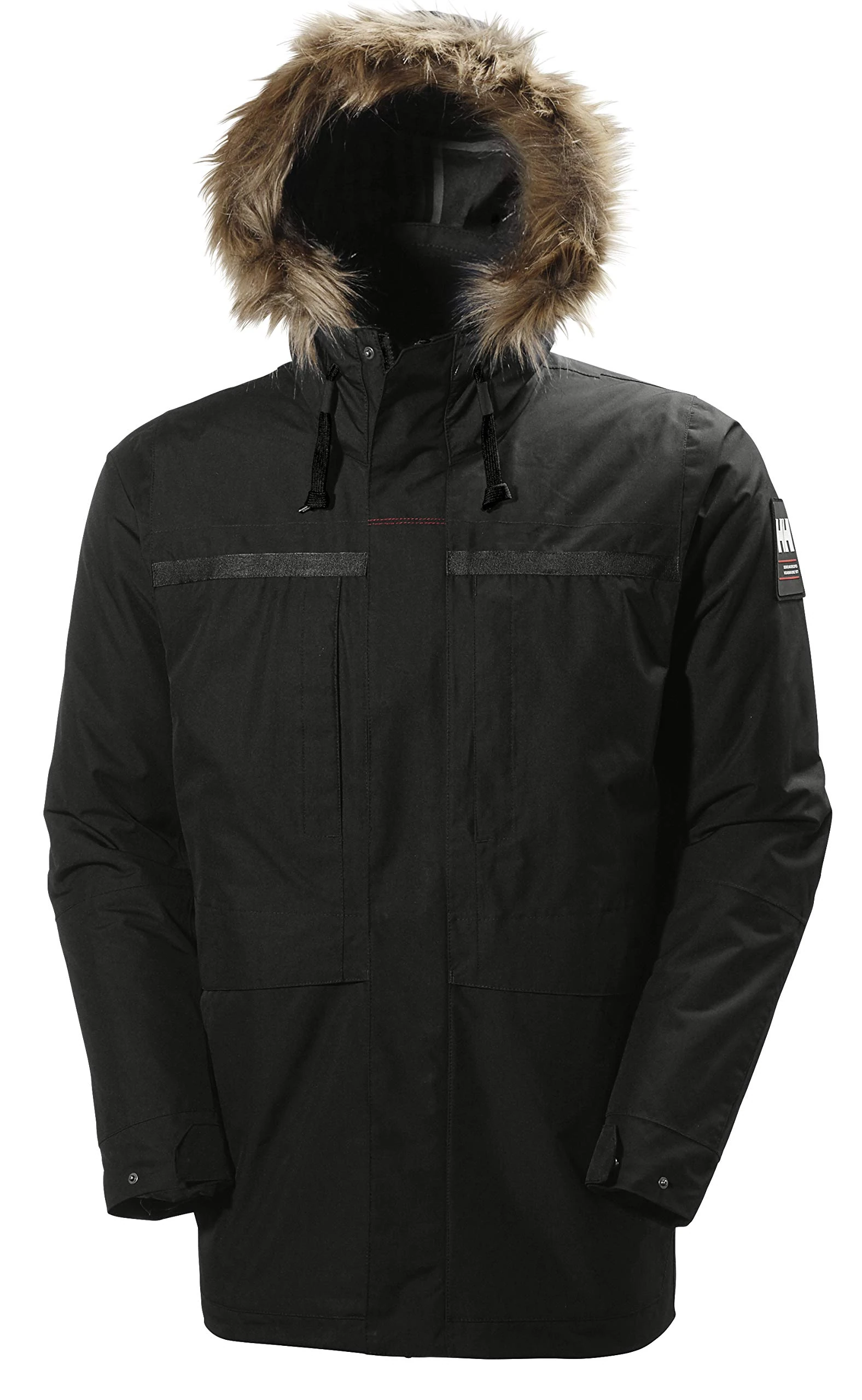 Helly Hansen Men's Coastal 2 Parka Insulated Waterproof Jacket, Black, Small (37 - 39.5 Inch)
