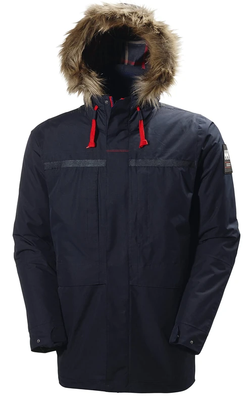 Helly Hansen Men's Coastal 2 Parka Insulated Waterproof Jacket, Navy, 2X-Large (47 - 50.5 Inch)