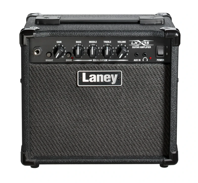 Laney LX Series LX15 - Guitar Combo Amp - 15W - 2 x 5 inch Woofers, Black