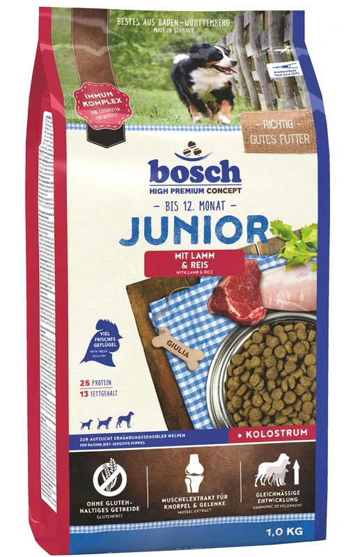 Bosch HPC Junior Lamb & Rice Dog Dry Food - 15 kg