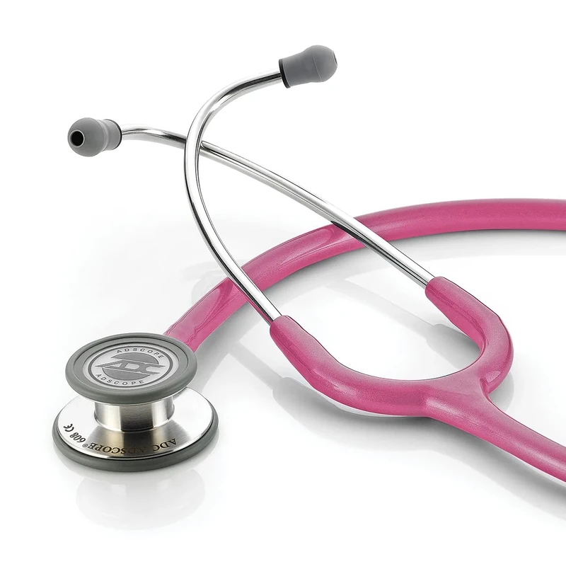 ADC Adscope 608 - Convertible Clinician Stethoscope - Metallic Raspberry