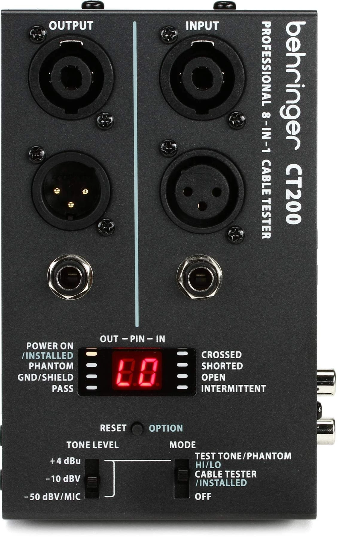 Behringer CT200 Microprocessor-Controlled 8-in-1 Cable Tester