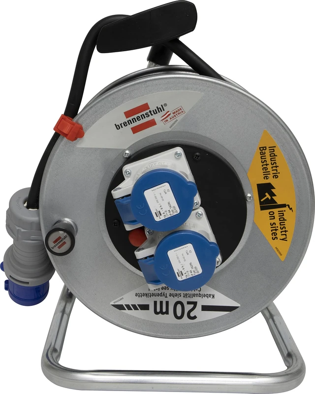 Brennenstuhl 1195786020 Cable Reel with Multiple Sockets 230 V Silver