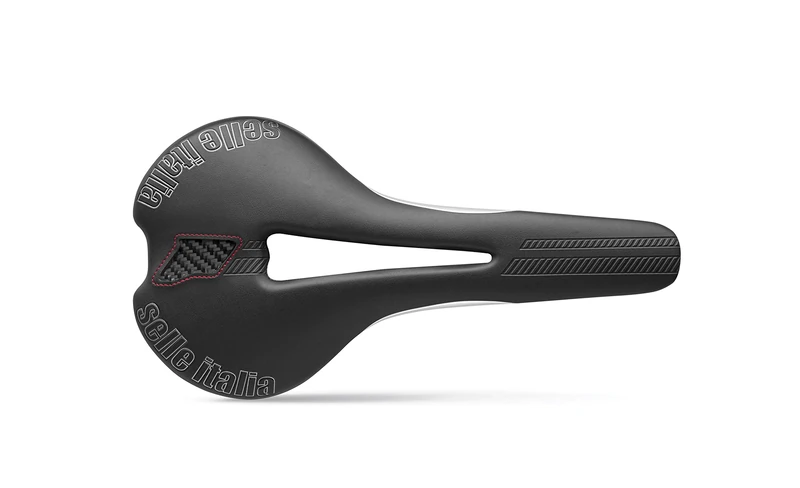 Selle Italia - Flite TM Flow, Soft and Ultralight Saddle for Bicycle, with a Flat Shape and a Manganese Rail, Resistant and Suitable for Road Bikes and MTB - Unisex - Black
