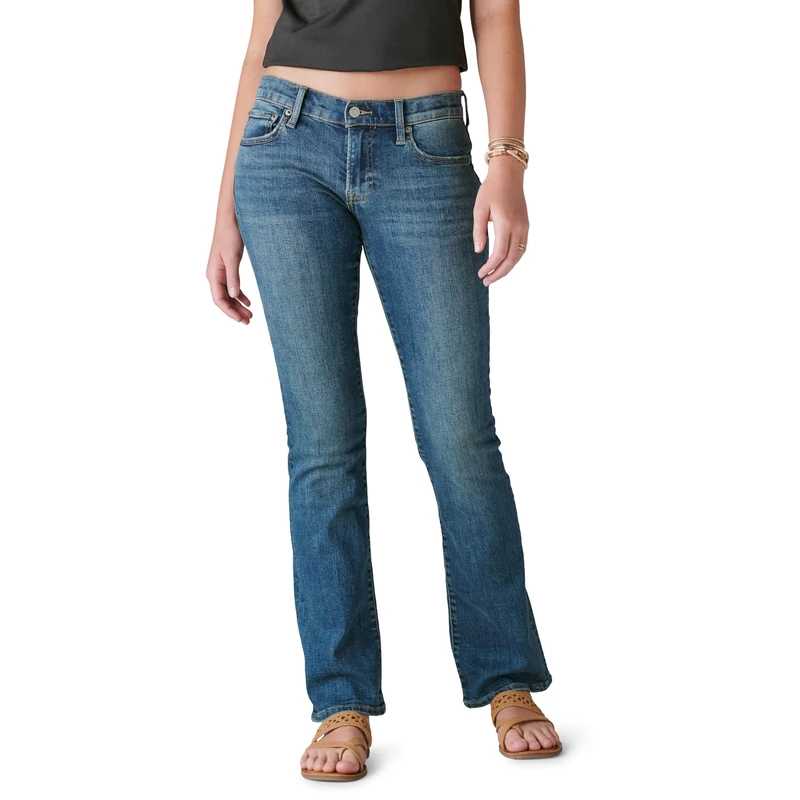 Lucky Brand Women's Sweet Boot in Ocean Road Jean, 27W x 32L
