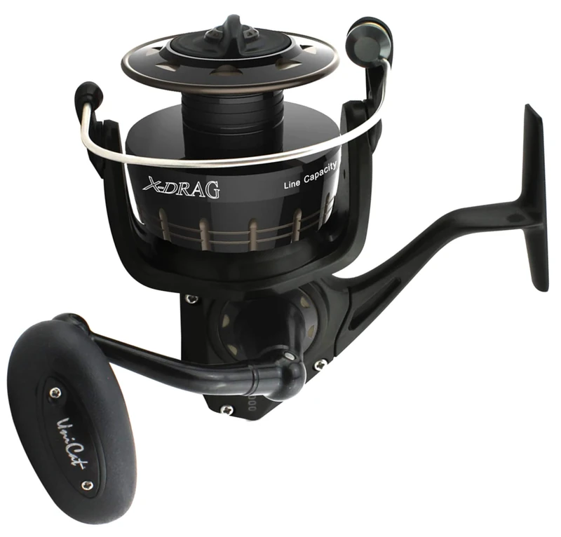 Sensitec Uni Cat Unisex - Adult X-Drag Distance 14000 Fishing Reel for Catfish Fishing, Stationary Reel for Catfish Fishing, Catfish Reel, Catfish Reel, Black, 14000