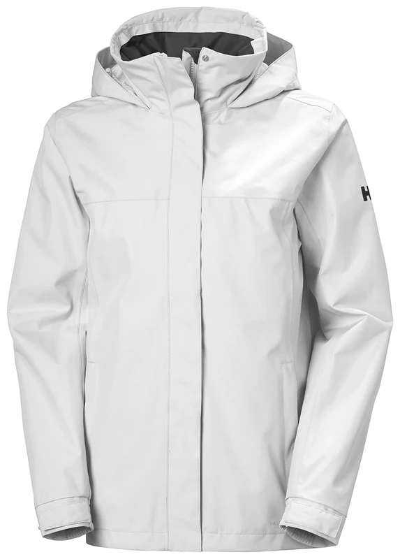 Helly Hansen Womens Aden Rain Jacket - White, Size L