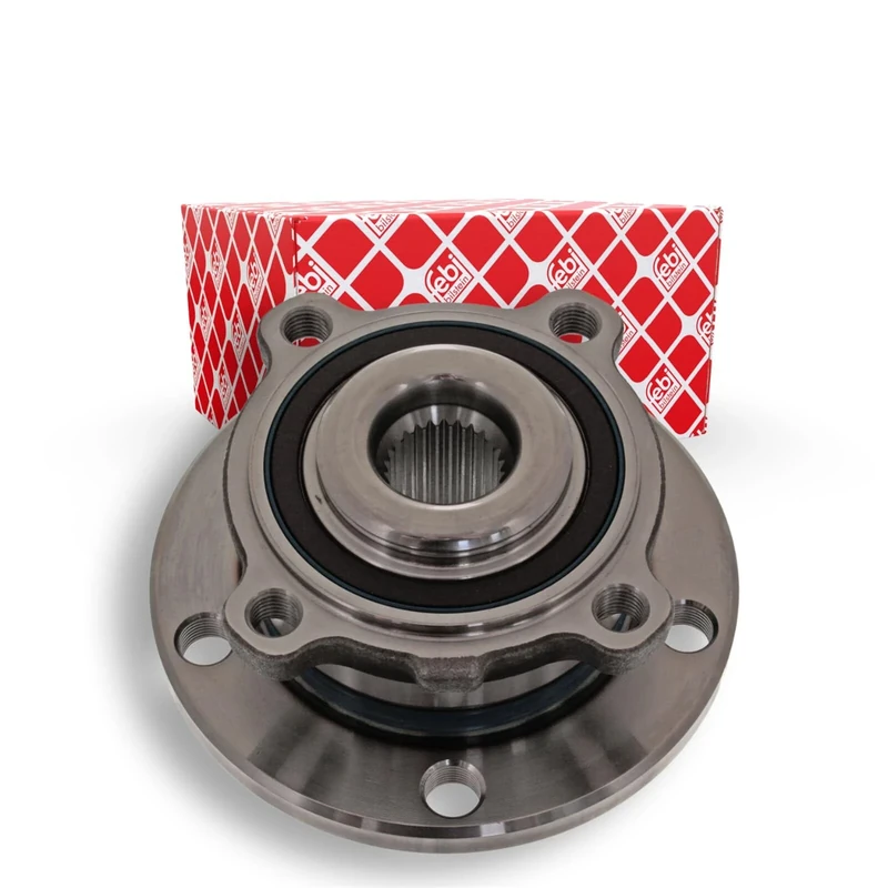 febi bilstein 47314 Wheel Bearing Kit with wheel hub and ABS sensor ring, pack of one