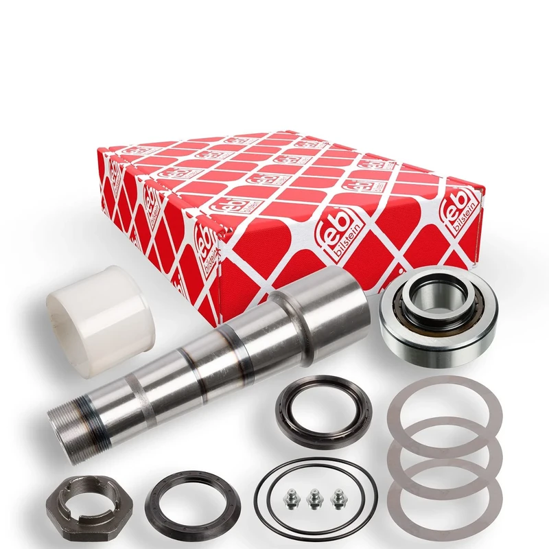 febi bilstein 47153 King Pin Set with thrust bearing, single set, pack of one