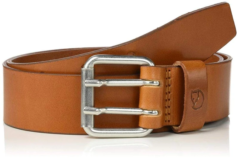 Fjallraven Men's Singi Two pin Belt, Leather Cognac, 110 UK