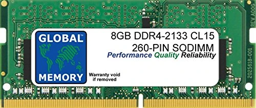 8GB DDR4 2133MHz PC4-17000 260-PIN SODIMM MEMORY RAM COMPATIBLE WITH LAPTOPS/NOTEBOOKS