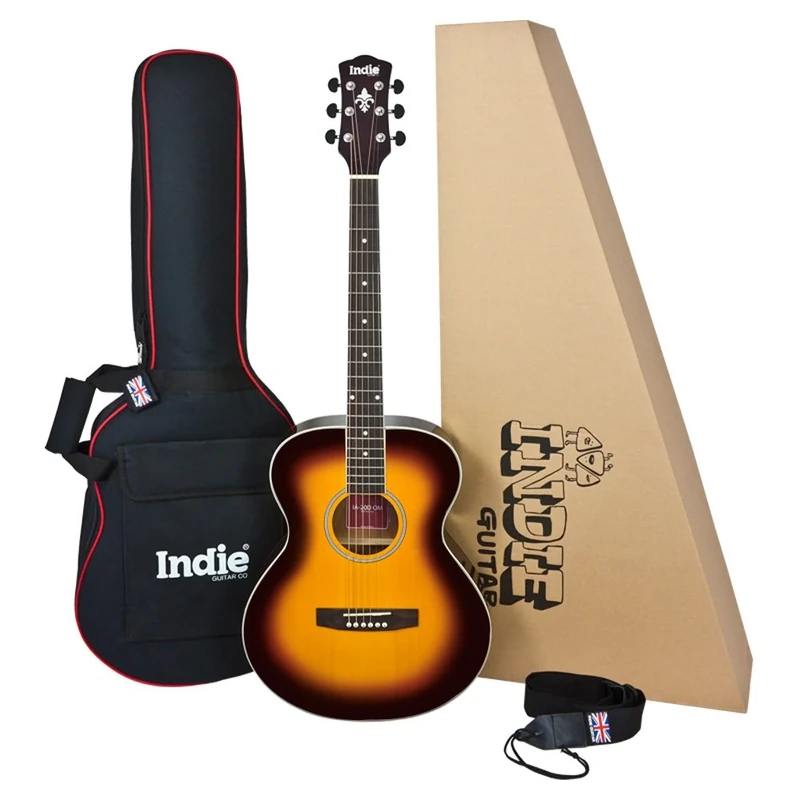 Indie IA20OM-TBS Small Body Acoustic Guitar - Image 1