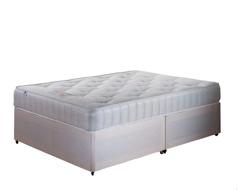 Somnior Beds Classic 4-Drawer Divan Bed Base with Mattress, King Size