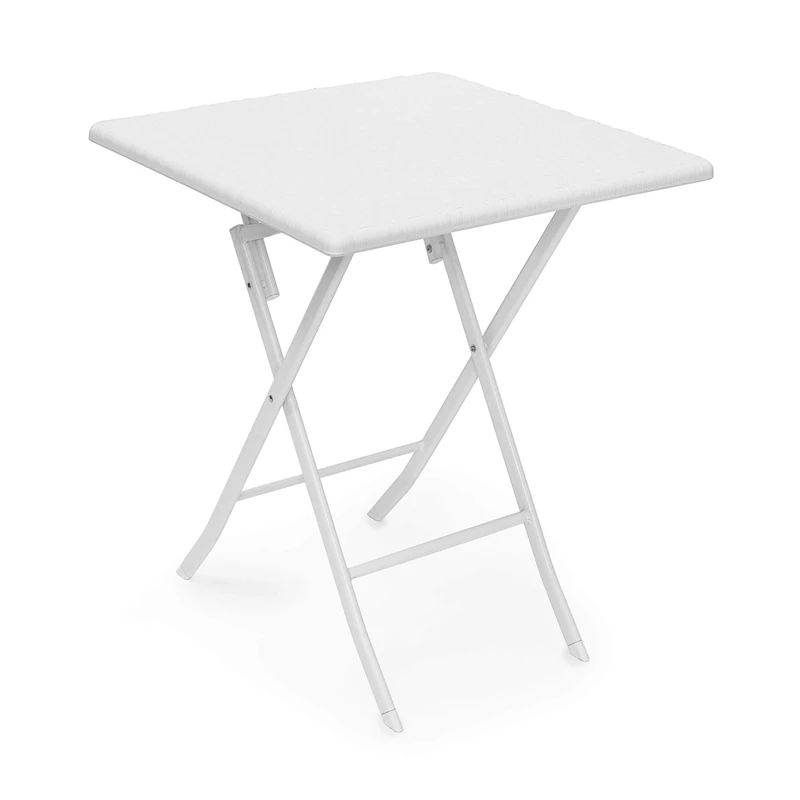 Relax Days Garden table foldable Bastian square folding table, white, 61.5 x 61.5 x 74 cm, 10020057_431