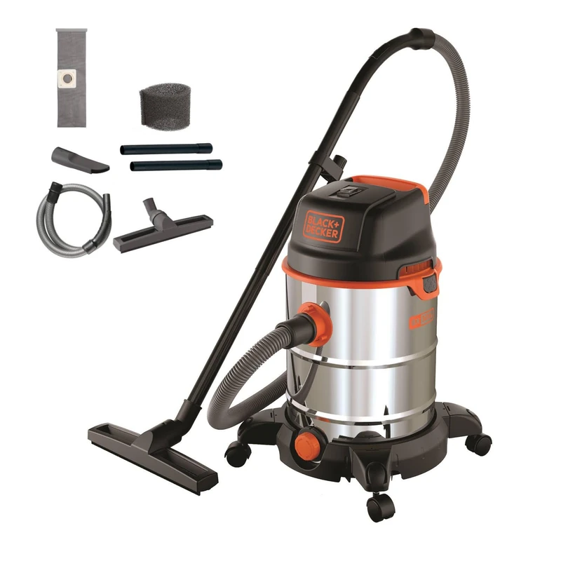 Black+Decker Vacuum Cleaner Solids and Liquids BXVC30XDE (1600 W, 30 liters)