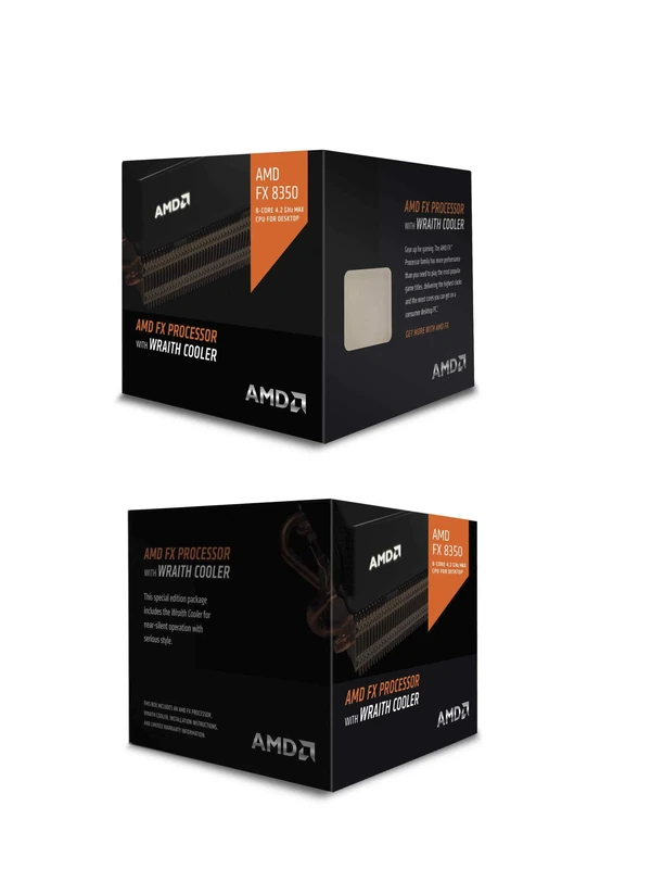 AMD FD8350FRHKHBX FX 8350 4.00 GHz 8 MB 125 W Octa Core Processor with HBX Wraith Cooler - Black Edition