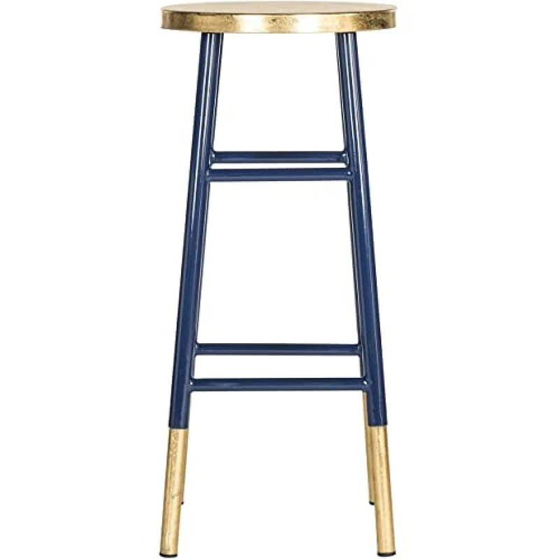 SAFAVIEH Glam Bar & Counter Stool, in Navy and Gold
