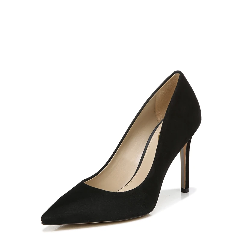 Sam Edelman Women's Hazel Pump, Black Suede, 6 UK