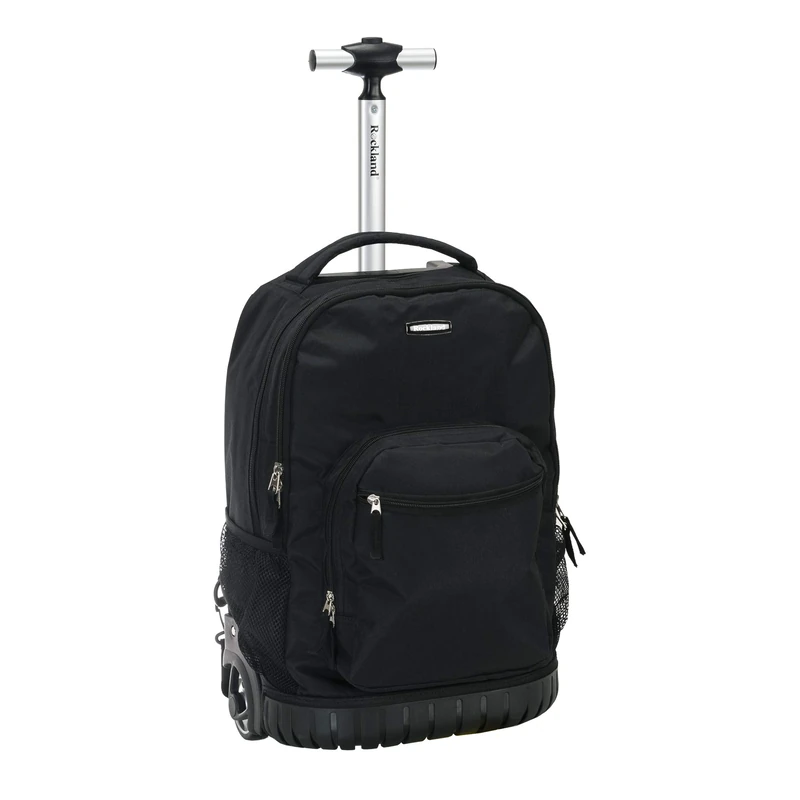 Rockland 19 Inch Rolling Backpack Multipurpose, Black