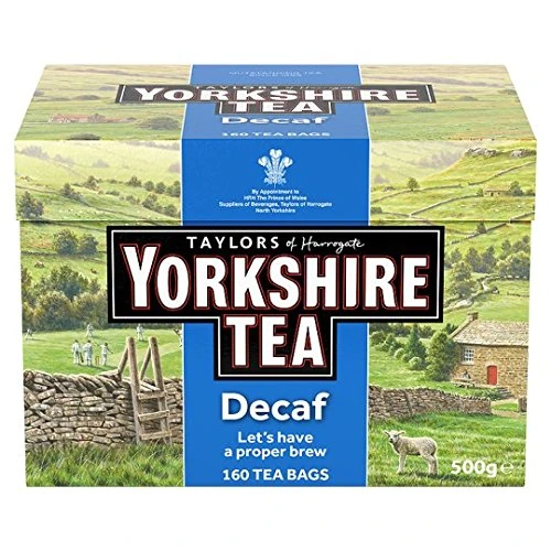 Yorkshire Decaffeinated Teabags 160S 500G