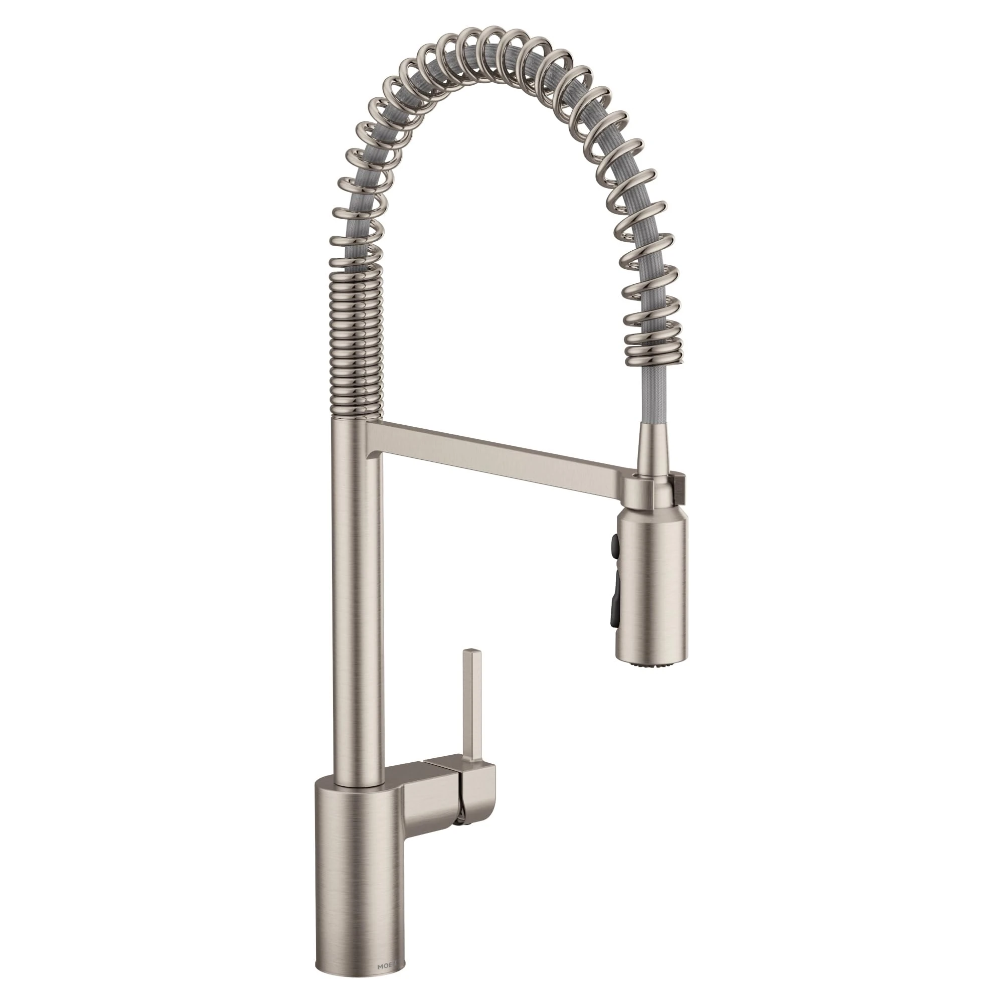 Moen 5923SRS One Handle Pre-Rinse Spring Pulldown Kitchen Faucet with Power Boost, Spot Resist Stainless, Standard