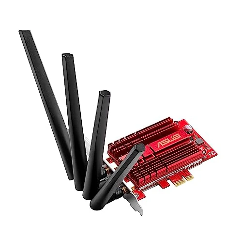 ASUS PCE-AC88 Wireless PCI-E Network Interface Card (2167Mbps, Dual-Band), Multi-Colour