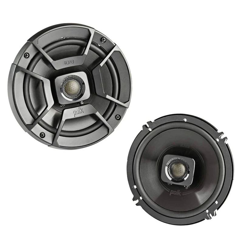 Polk Audio DB652 DB+ Series 6.5" Coaxial Speaker for Car & Marine, 2-Way Boat & Car Audio Speaker, 40-22kHz Frequency Response, Polypropylene Woofer Cone & 3/4" Silk Dome Tweeter, Easy Installation - Image 1