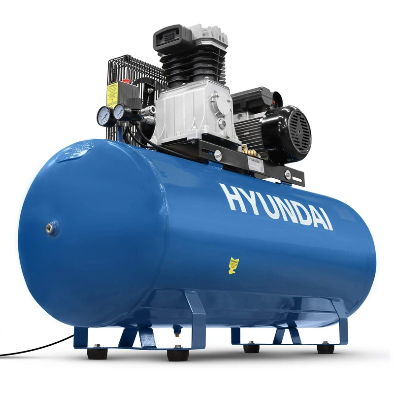 Hyundai 200L Air Compressor 3HP Belt Drive Electric 14CFM 145psi Professional Single Phase 230V Workshop Compressor