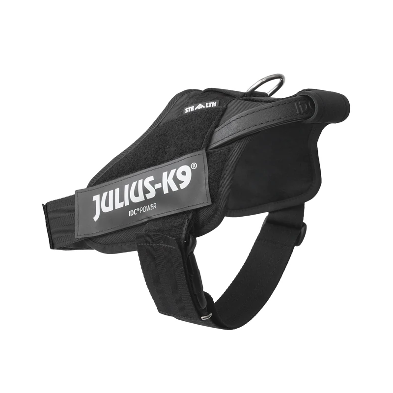 Julius-K9 16STEALTH-P-1 IDC Stealth PowerHarness for Dogs, Size 1, Black