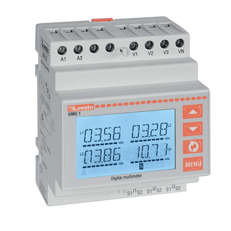 Digital LCD Multimeter with Icon 100 to 240VAC and 110 to 250 VDC, 7.2 x 6.3 x 15 cm, White (Reference: DMG100)